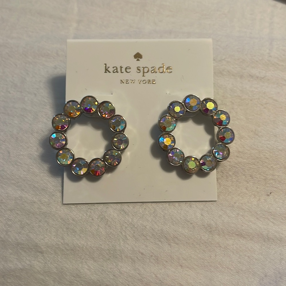 Kate Spade Iridescent Open Circle Earrings